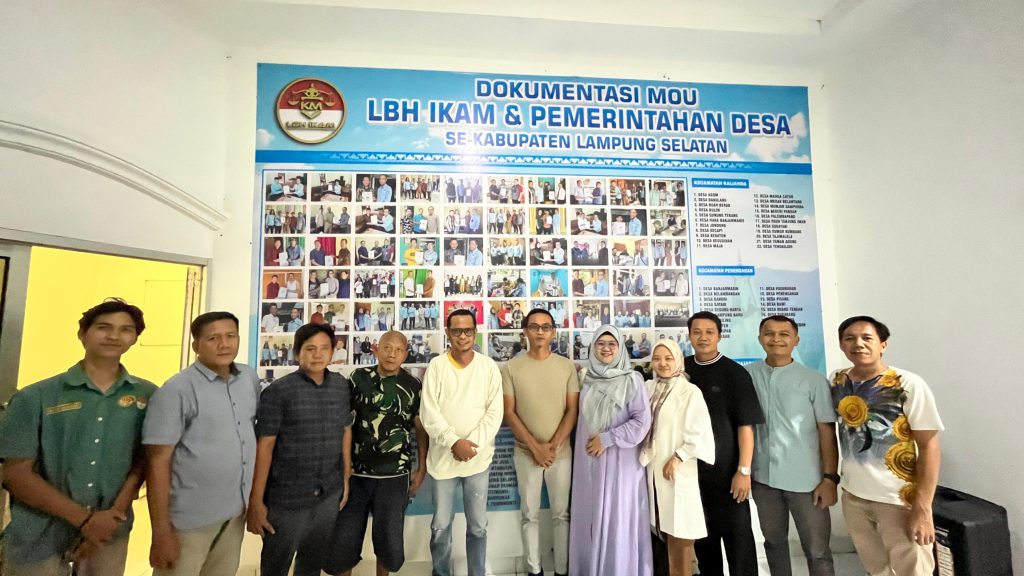 INSIP Kunjungi LBH IKAM Lampung Selatan: Sinergi Desa Sadar Hukum