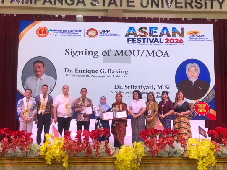 USIP Jadi Tamu ASEAN Festival 2026 di Filipina, Teken MOU/MOA dengan Pampanga State University