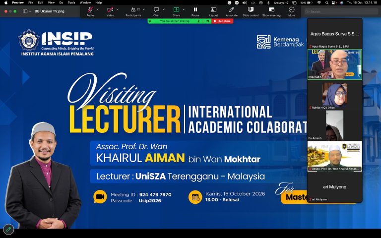 Pascasarjana USIP Hadirkan Dosen Tamu Internasional dari Malaysia